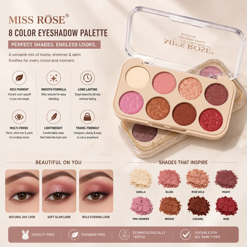 ORIGINAL 8 Color Matte & Shimmer Eyeshadow Palette