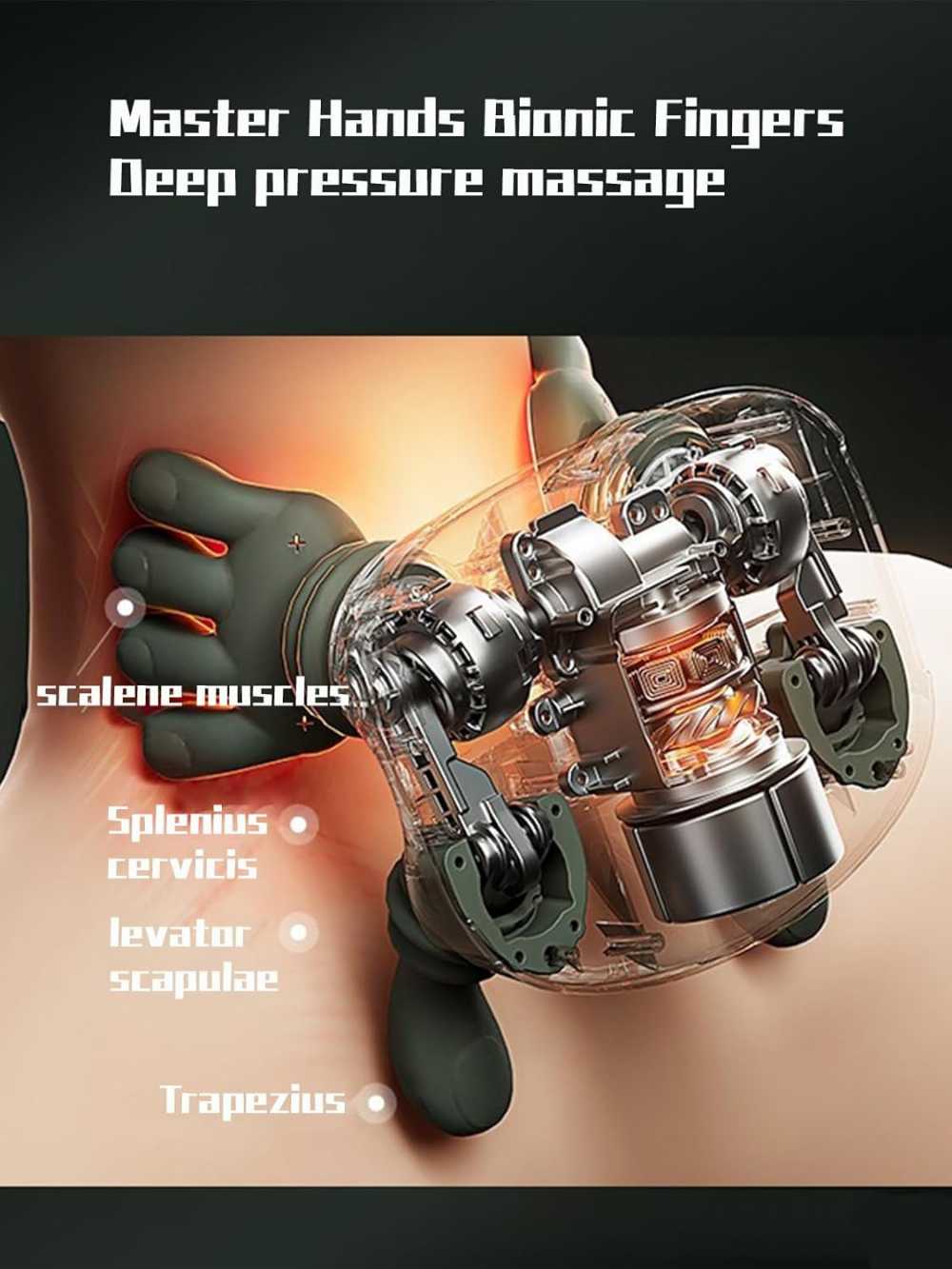 Stress Relief Neck and Back Massager for Pain Relief Deep Tissue