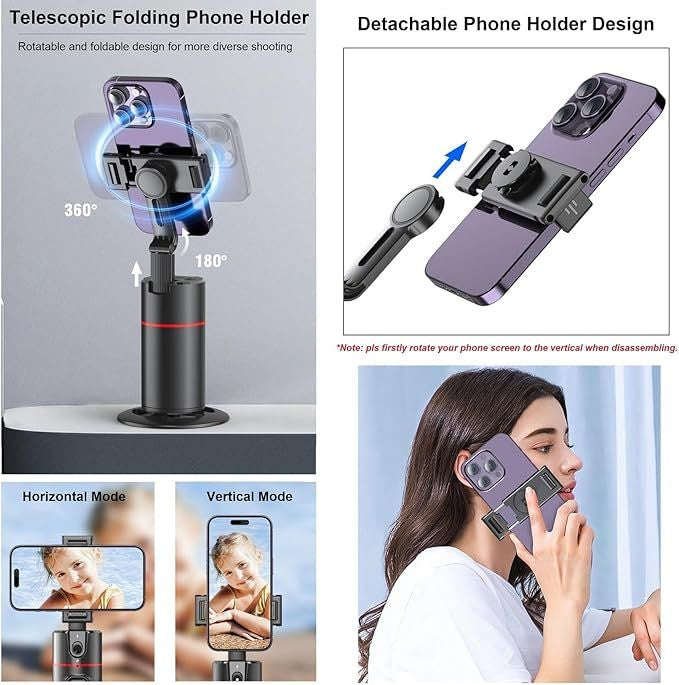 Rotating 360 Auto Face Tracking Tripod