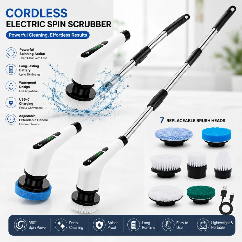 Electric Spin Scrubber Brush