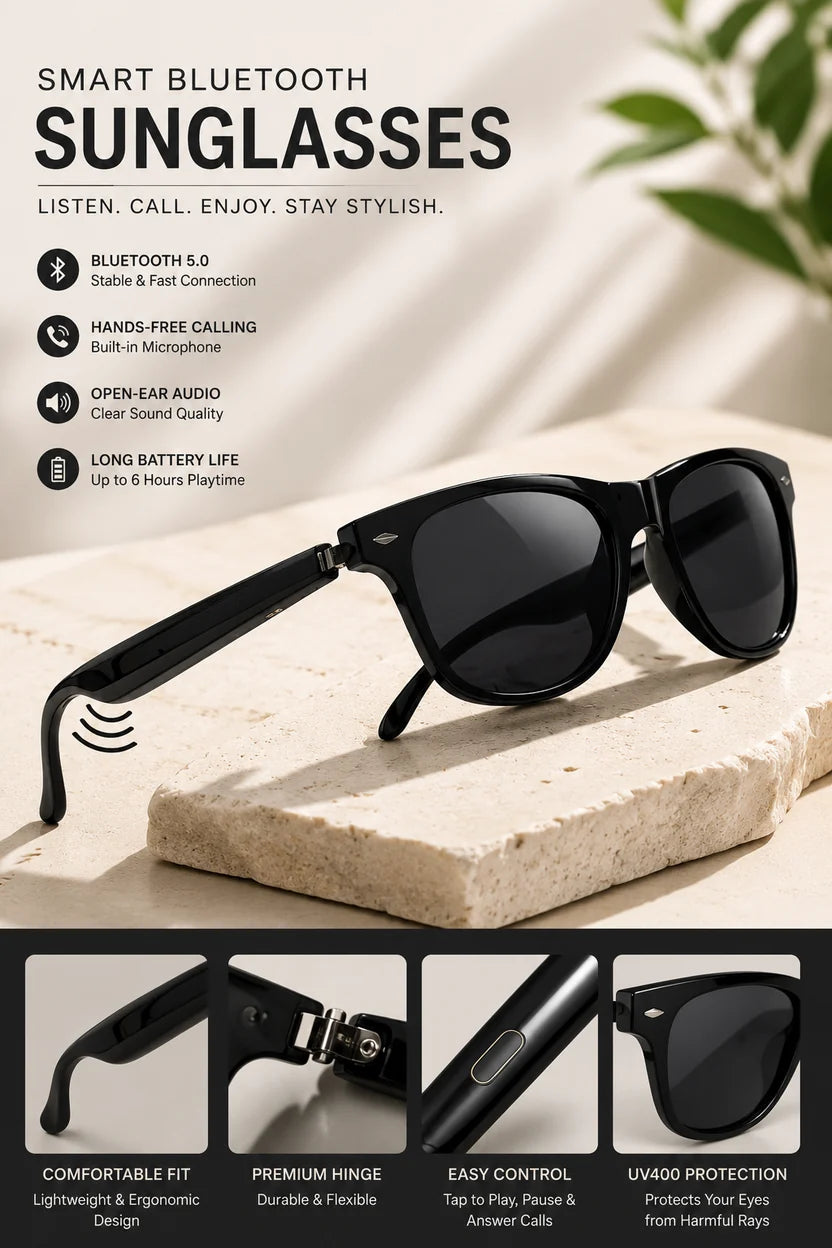 (High Fashioned) Bluetooth Audio Smart Glasses